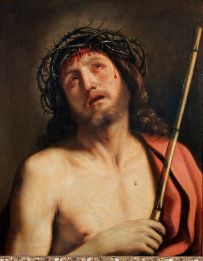 Ecce Homo Peinture par Giovanni Francesco Barbieri Guerchin dit Il Guercino (1591-1666) vers 1618 Rome, Galerie Corsini - Guercino