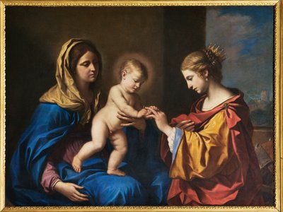 Mariage mystique de Sainte Catherine - Guercino
