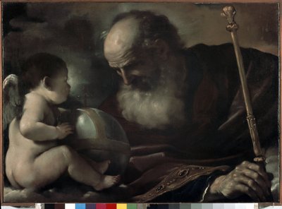 Le Père Tout-Puissant avec un ange - Guercino
