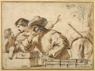 Le Repos pendant la Fuite - Guercino