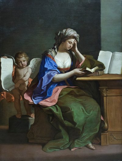 La sibylle samienne avec un putto - Guercino (1591 1666)