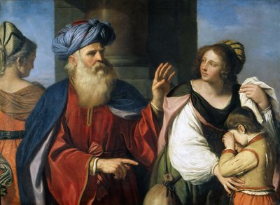Abraham chassant Agar et Ismaël, 1657 - Guercino