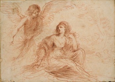 Un ange apparaissant à Agar et Ismaël, vers 1653 - Guercino