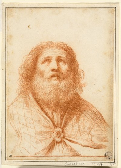 Buste de saint ou grand prêtre - Guercino