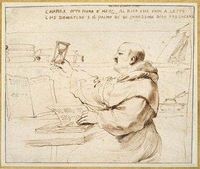 Caricature de Fra Bonaventura Bisi - Guercino