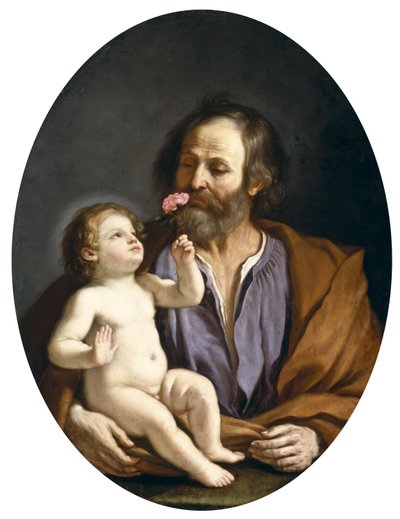 Guercino - Saint Joseph avec l