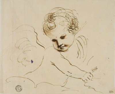 Putto dans les nuages - Guercino