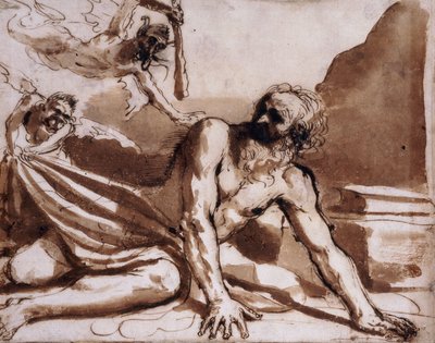 Saint Antoine battu par les démons - Guercino