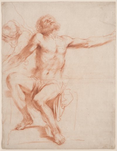 Figure Masculine Assise, vers 1618-19 - Guercino
