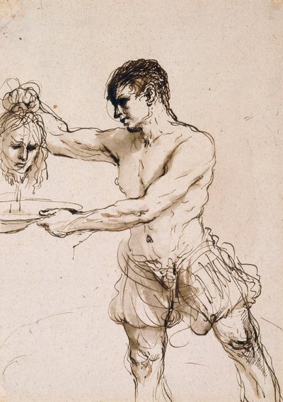 Le bourreau tenant la tête de Saint Jean-Baptiste, vers 1637 - Guercino