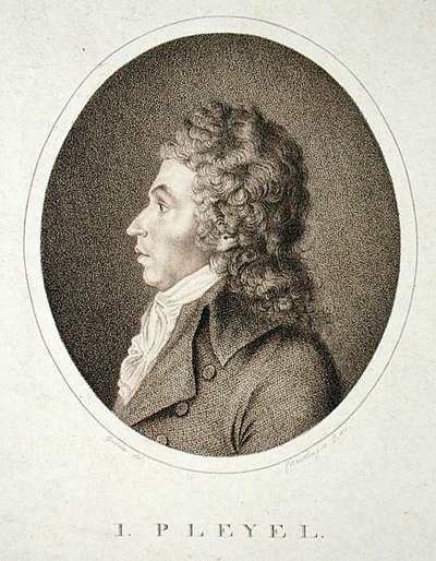 Ignaz Joseph Pleyel (1757-1831) gravé par F.W. Nettling - Guerin (after)