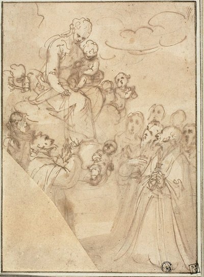 Madone du Rosaire, avec Dominique et d