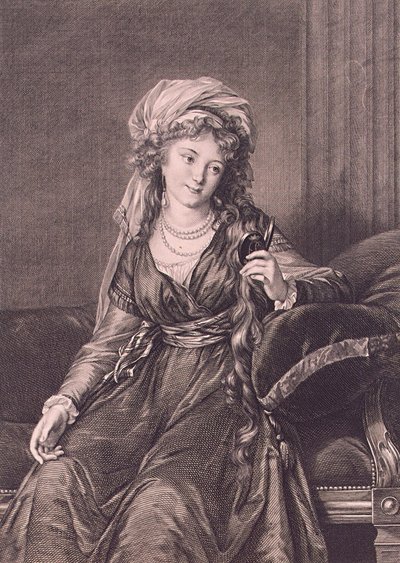 Portrait de la comtesse Yekaterina Skavronskaya, née von Engelhardt 1761-1829, 1791 - Guglielmo Morghen