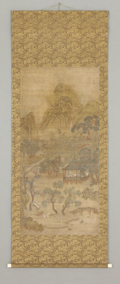 Shanshui (encre et couleur sur soie) - Gui Xia