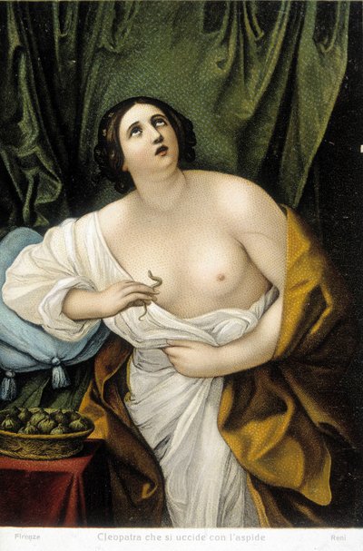 Suicide de Cléopâtre par morsure d