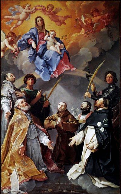 Retable de la peste : Vierge à l