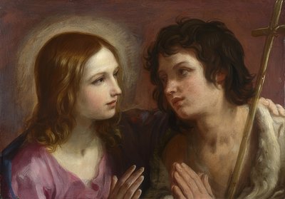 Le Christ embrassant Jean-Baptiste - Guido Reni