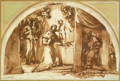 Saint François adorant l