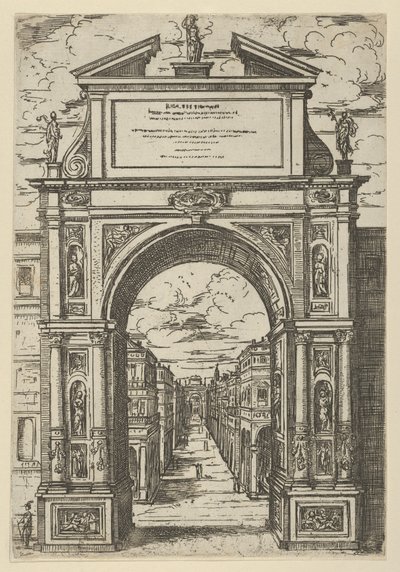 Arc de triomphe surmonté d