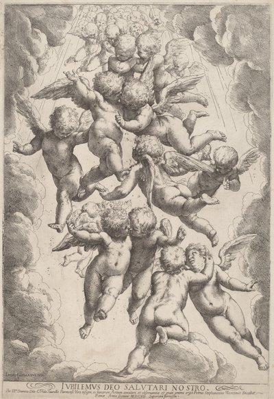 Anges en gloire - Guido Reni, after Luca Cambiaso