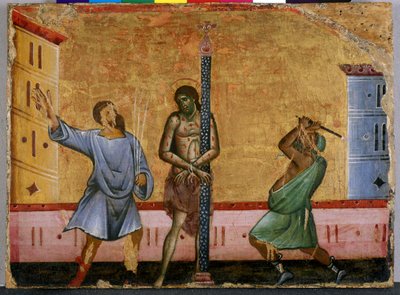 La Flagellation du Christ - Guido da Siena