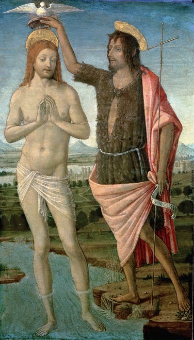 Le Baptême du Christ, 1486 - Guidoccio di Giovanno Cozzarelli
