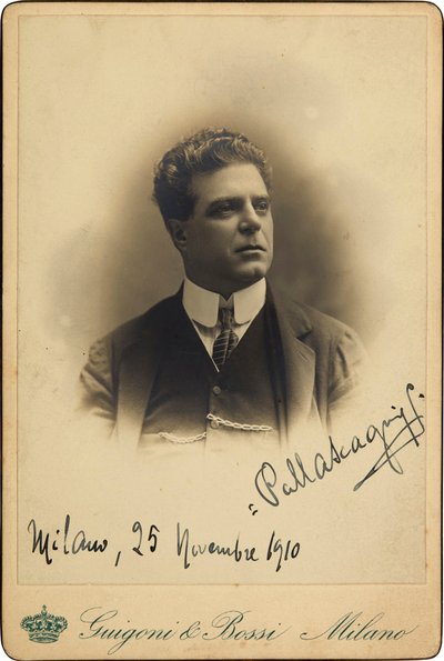 Portrait du compositeur Pietro Mascagni 1863-1945, 1910 - Guigoni and Bossi.