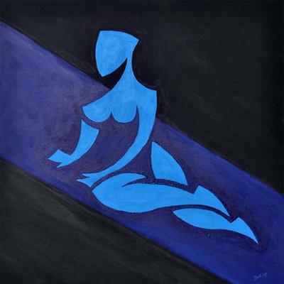 Étude pour Figure sur Espace Incliné, 2015 - Guilherme Pontes