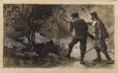 Kennybol et Guldon Stayper, vers 1889 (huile sur toile) - Guillaume Albert Demarest