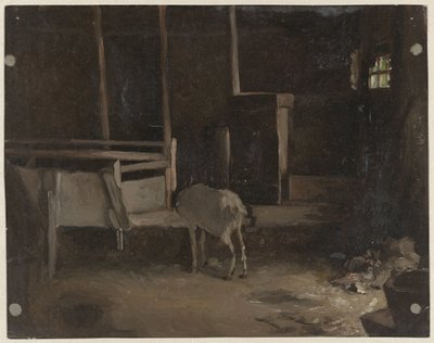 Chevreau dans une étable - Guillaume Anne van der Brugghen