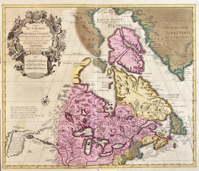Carte du Canada et du Groenland - Guillaume Delisle