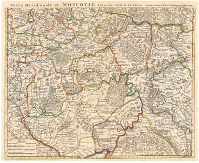 Carte de la Moscovie - Guillaume Delisle