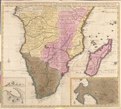 Sud Gabon, grande partie de la République du Congo (sauf nord), grande partie de la République démocratique du Congo (sauf nord), grande partie de l