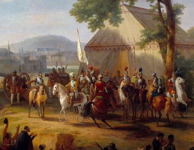 Le roi Henri IV quittant sa tente (détail) - Guillaume Frederic Ronmy