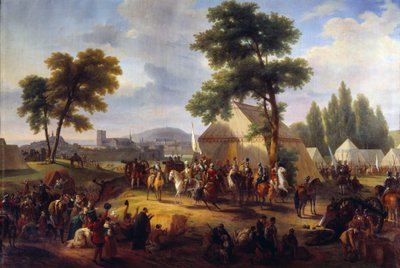Guerres de religion : le roi Henri IV près de Paris pendant le siège de la ville en 1590 nourrit les Parisiens affamés - Guillaume Frederic Ronmy