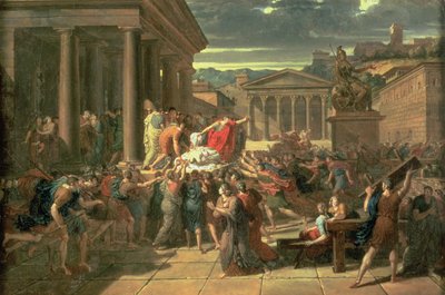 La mort de César (100-44 av. J.-C.) - Guillaume Guillon Lethière