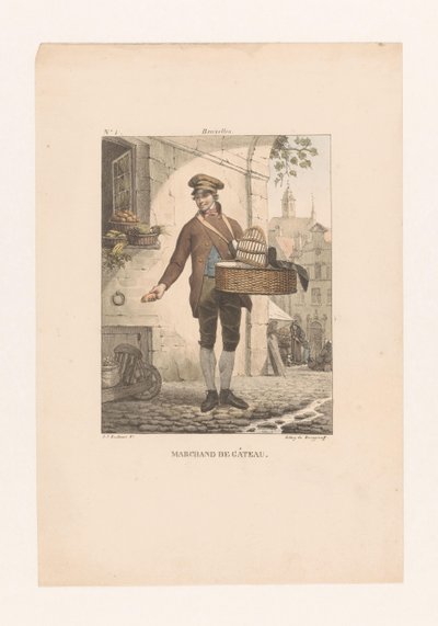 Vendeur de gâteaux à Bruxelles - Guillaume Philidor Van den Burggraaff