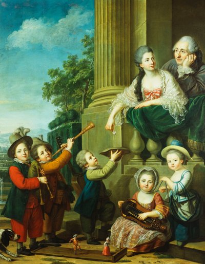Portrait de groupe de la famille Perceval - Guillaume Voiriot