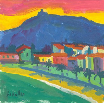 Collioure, 2012 (gouache sur papier) - Guillermo Martí Ceballos