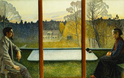 Sur la terrasse - Gunnar (attr. to) Gunnarson
