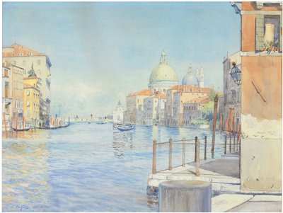 Le Grand Canal, Venise, avec la Santa Maria della Salute - Gunnar Widforss