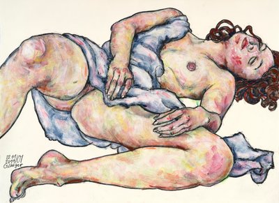 Nu couché, Femme romaine - Gunter Langer