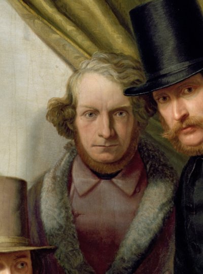 Les membres du club des artistes de Hambourg, 1840 (détail) - Gunther Gensler