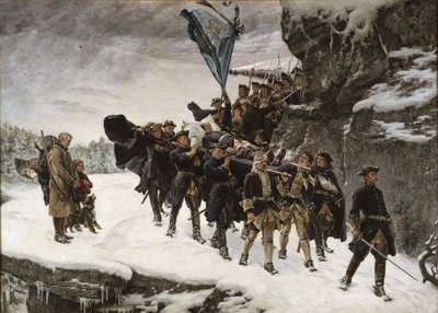 Ramener le corps du roi Charles XII de Suède - Gustaf Cederström