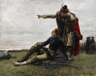 Charles XII de Suède et Ivan Mazepa après la bataille de Poltava, 1879 - Gustaf Cederström