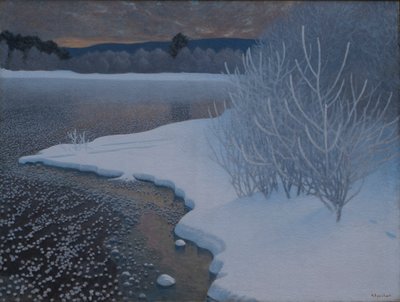 Givre sur glace - Gustaf Edolf Fjaestad