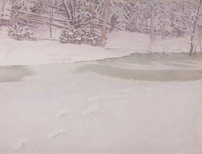 Neige fraîchement tombée - Gustaf Fjæstad