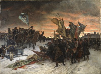 La bataille de Narva (1700) - Gustaf Olaf Cederstrom