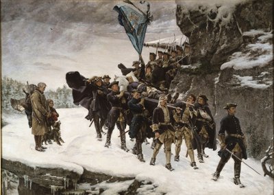 Le transport du corps du roi Charles XII de Suède - Gustaf Olaf Cederstrom