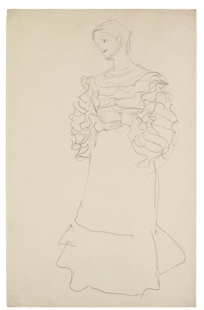 Portrait de Magda Mautner-Markhof (étude) - Gustav Klimt